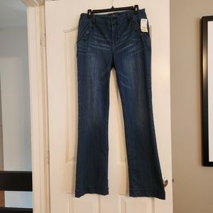 One 5 One flared jeans with button down pockets